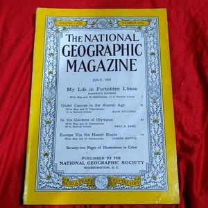 Vintage National Geographic Magazine July 1955